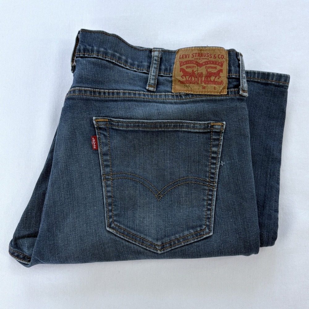 Levis 541 Athletic Taper Midnight Stretch Jeans Blue 38x30(27.5) Mens Denim